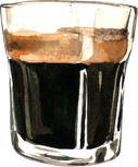 Watercolor Coffee Drink